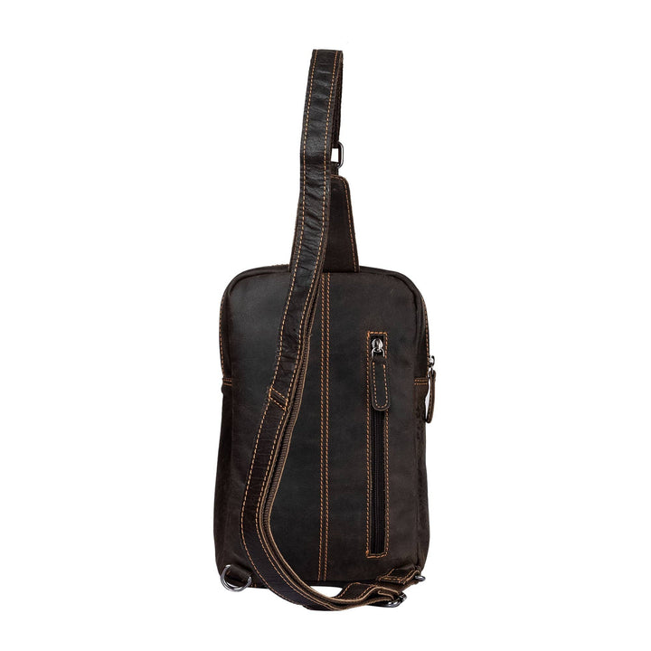 Leather Crossbody Bag Hamilton - Brown