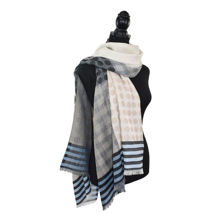 Sortie Woven Mixed Pattern Scarf