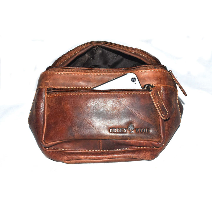 Echuca Unisex Leather Belt Bag