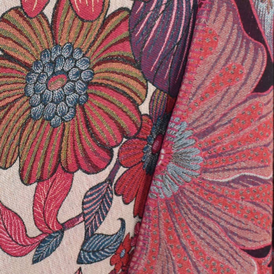Caitlyn Floral  Jacquard Kimono Wrap