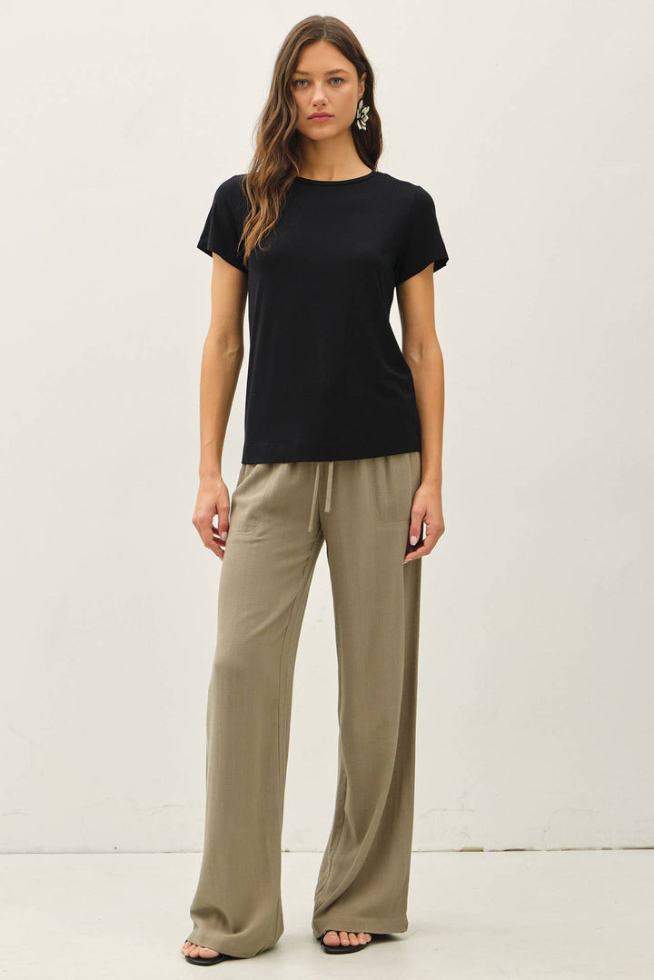 Bamboo/Modal Basic Round Neck T-Shirt