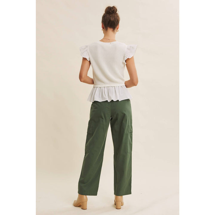 Endlessly Wearable Cotton Garment-Washed Cargo Pants