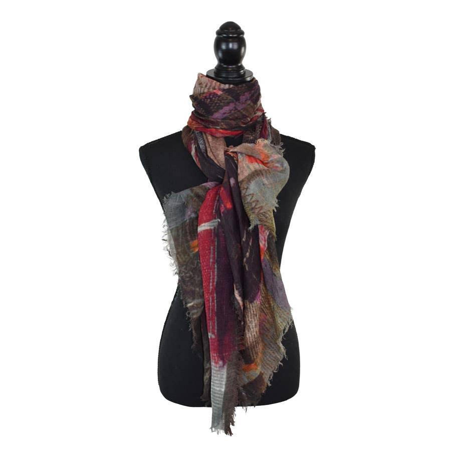 Rokseth Abstract Brushstroke Scarf