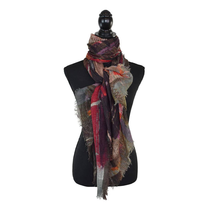 Rokseth Abstract Brushstroke Scarf