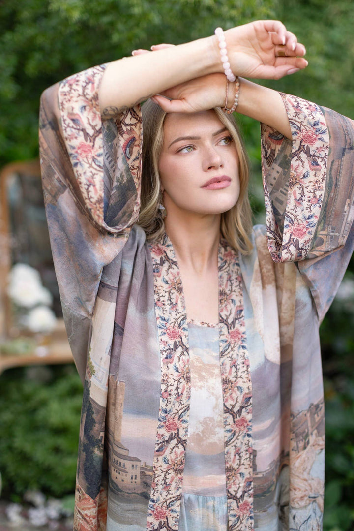 Imaginarium Opera Duster Kimono Robe with Moon long length