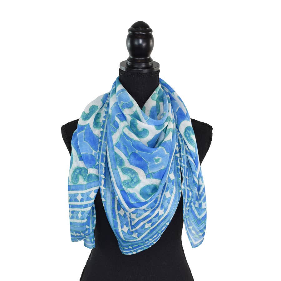 Arnette Medallion Print Square Scarf
