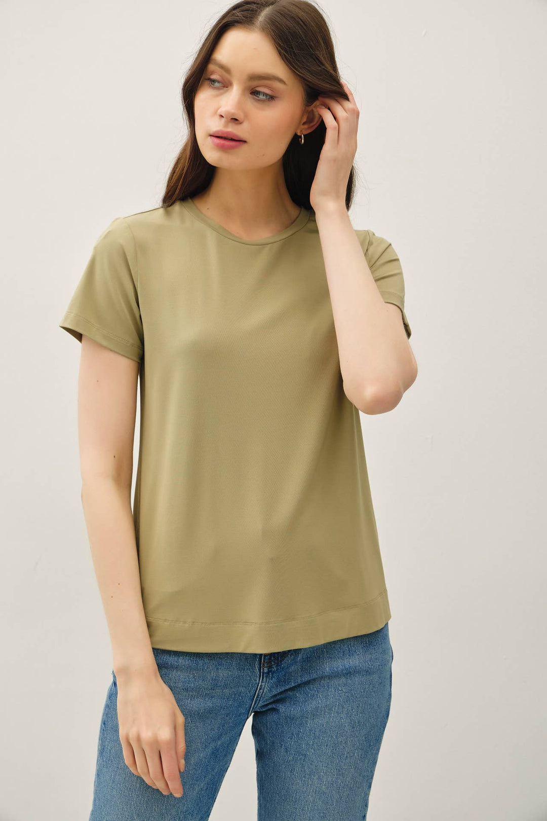 Bamboo/Modal Basic Round Neck T-Shirt