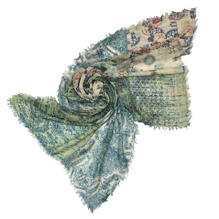 Daelynn Washed Patchwork Scarf