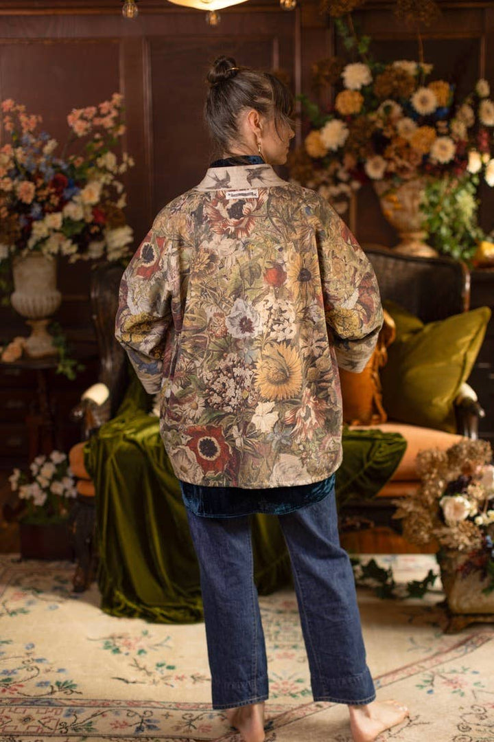 Golden Hour Fleece Cottage Cardigan Kimono Jacket