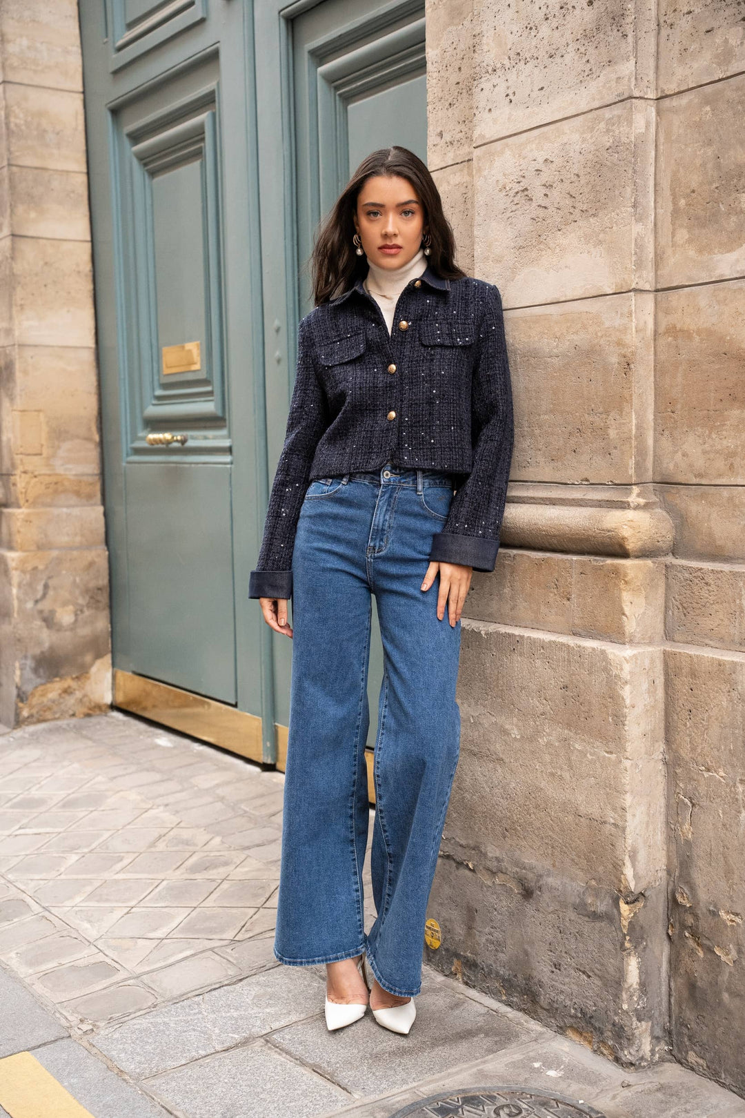 Élise jacket in Tweed & Denim