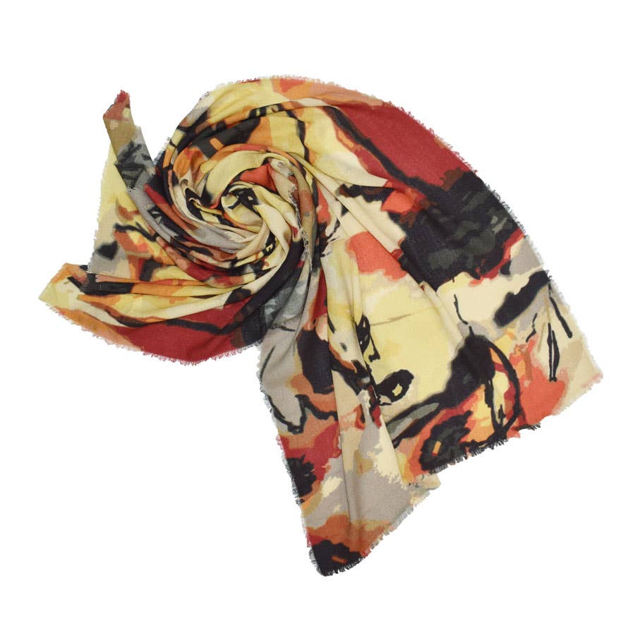 Sofronio Abstract Wool Scarf