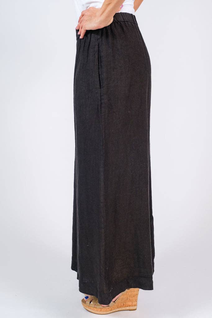 Peggy Crop Linen Palazzo Pant
