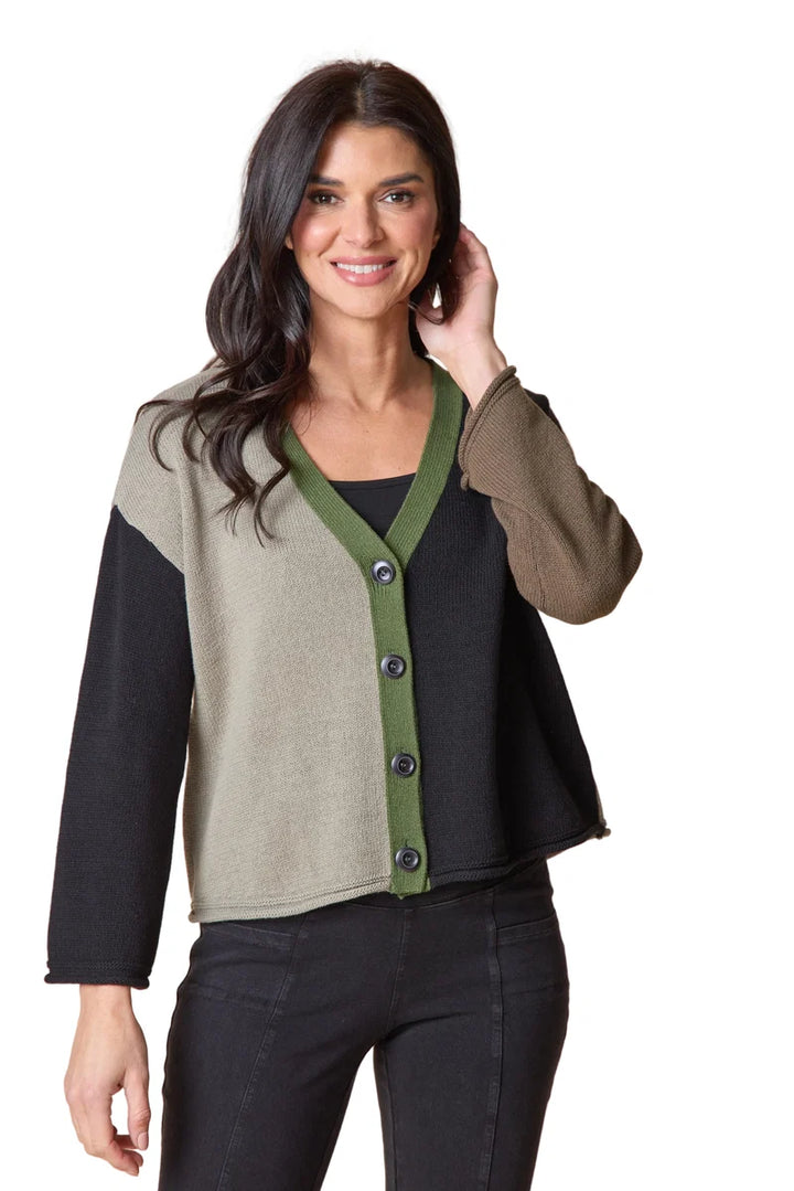Yin Yang Colorblock Cardi