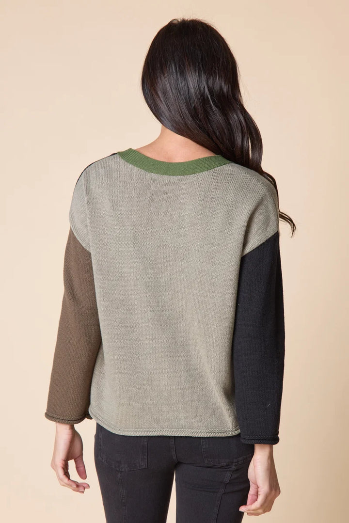 Yin Yang Colorblock Cardi