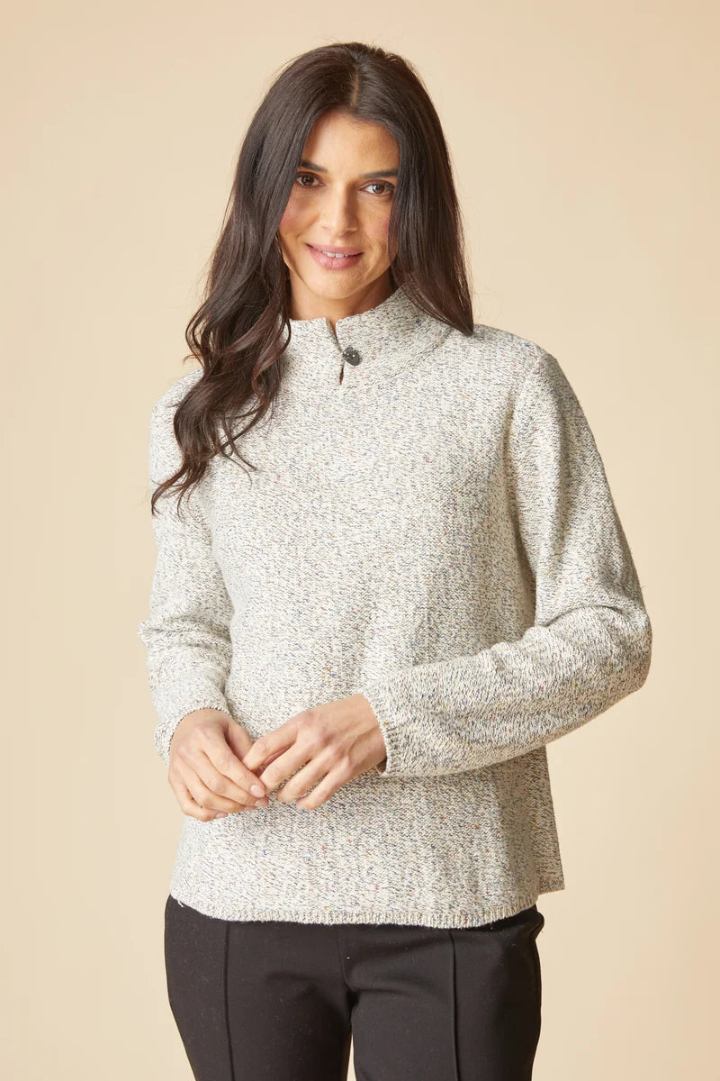 Speckle Knit Frost and Found Pullover