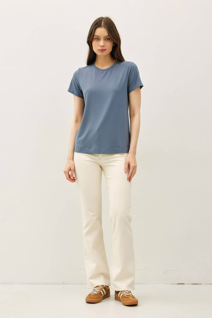 Bamboo/Modal Basic Round Neck T-Shirt