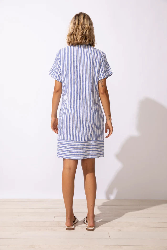 Seaport Stripe Shirt Dress