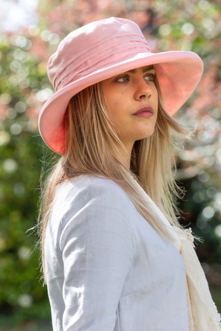 Large Brim Linen, Packable Sun Hat