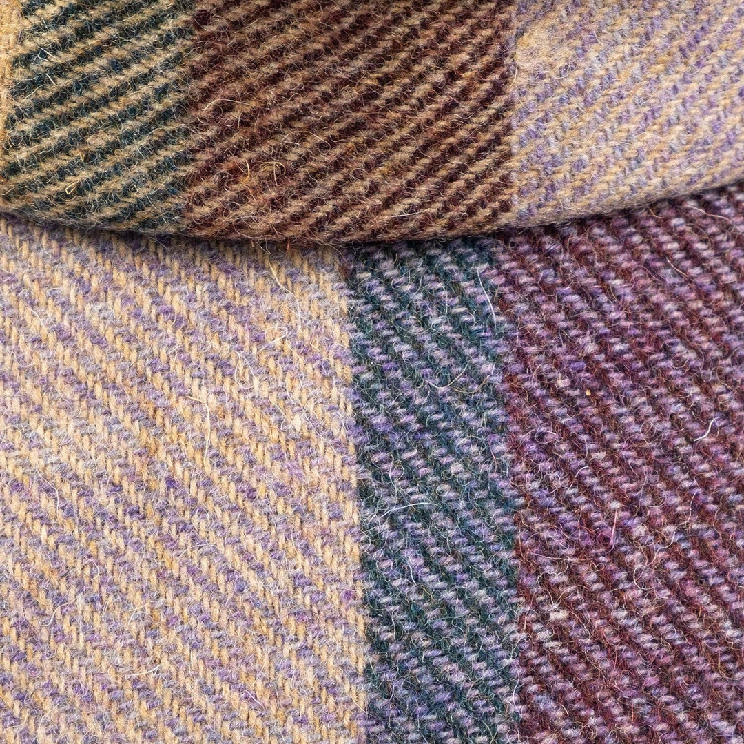 Checked Wool Baker Boy Cap