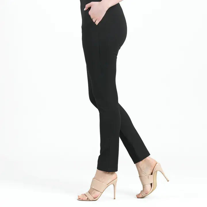 Rayon-Ponte Knit - Straight Leg Pocket Pant