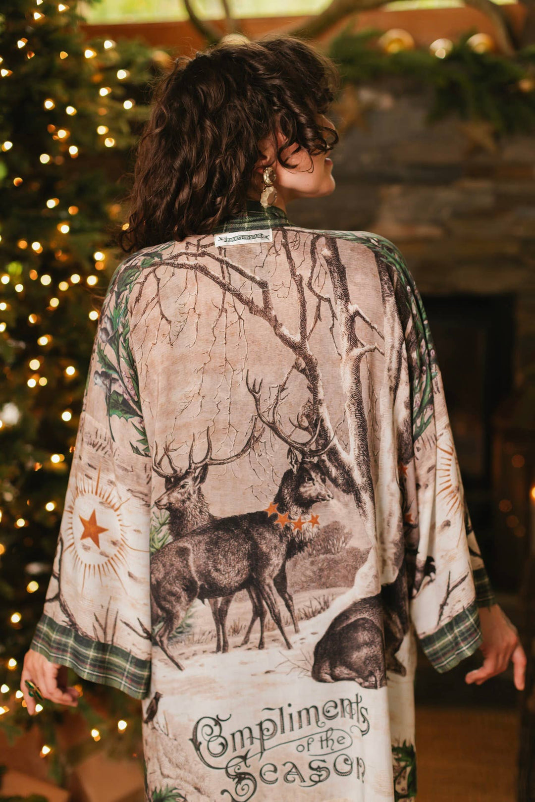 Winter Wish Christmas Matinée Duster Kimono