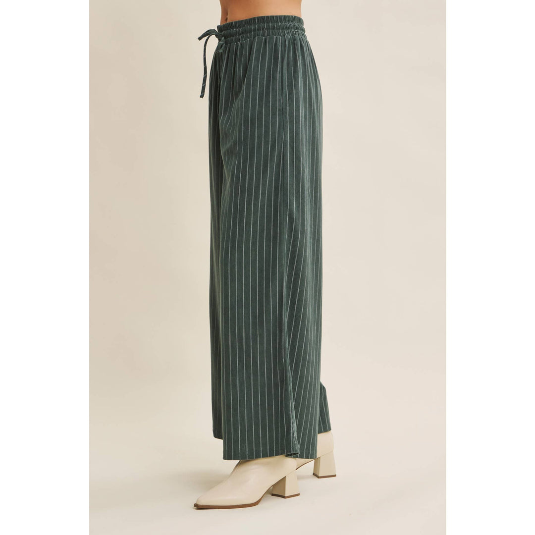 Endlessly Wearable Striped Corduroy Comfy Wide-Leg Pants
