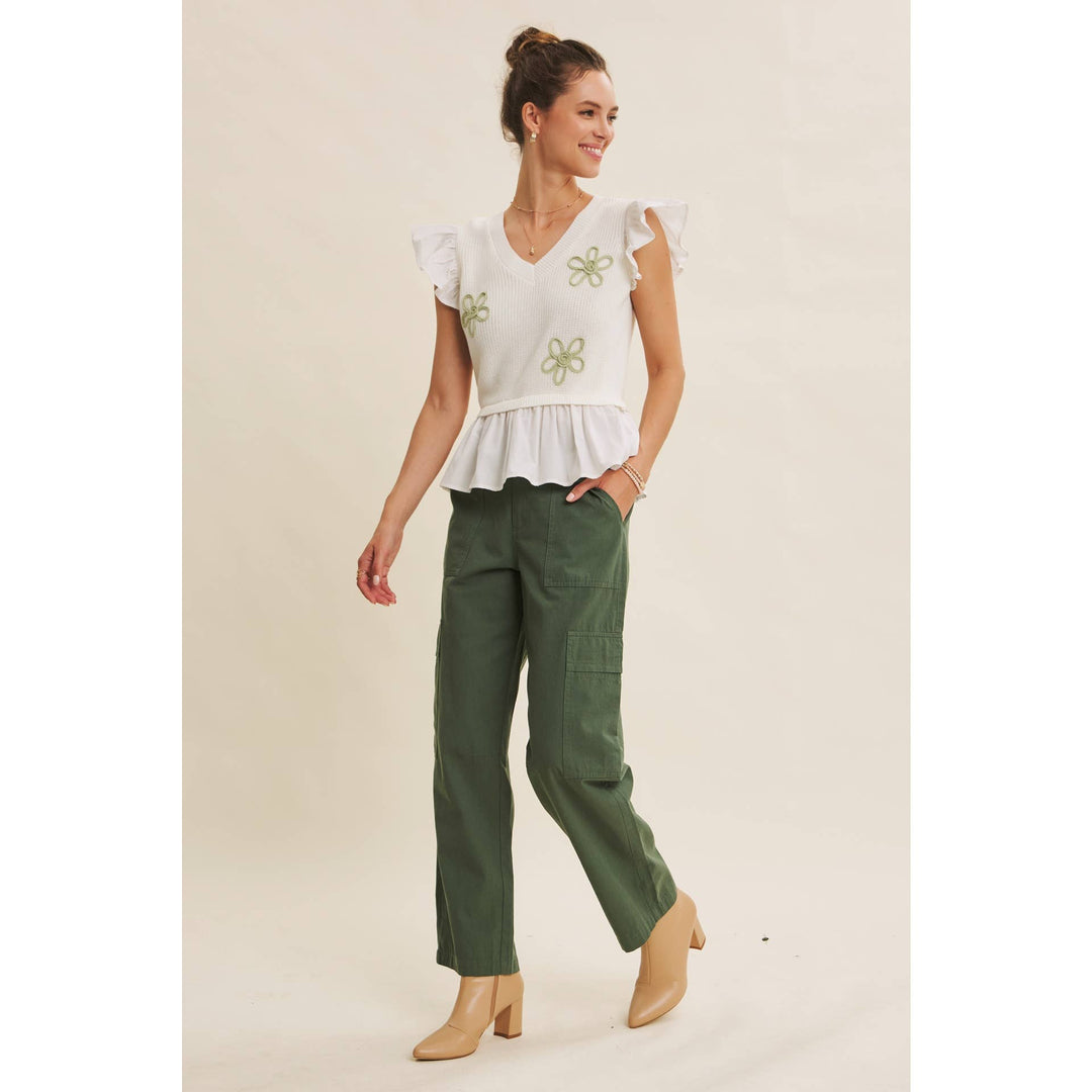 Endlessly Wearable Cotton Garment-Washed Cargo Pants