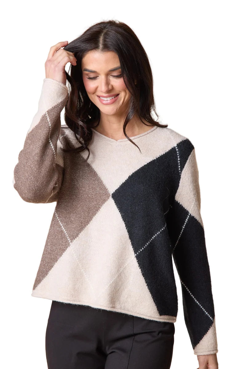 Alpine Argyle Pullover