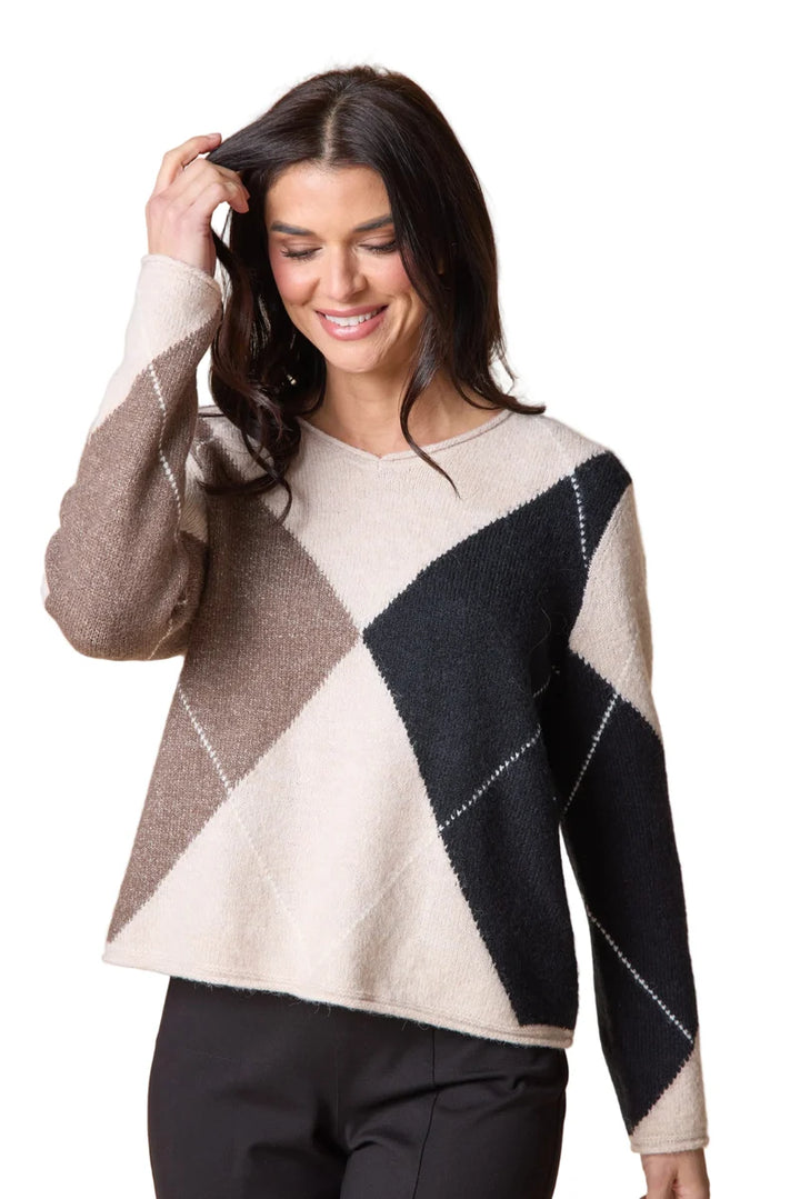 Alpine Argyle Pullover