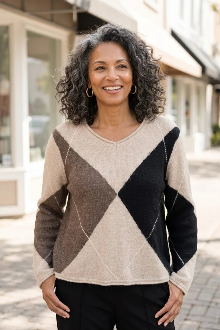 Alpine Argyle Pullover