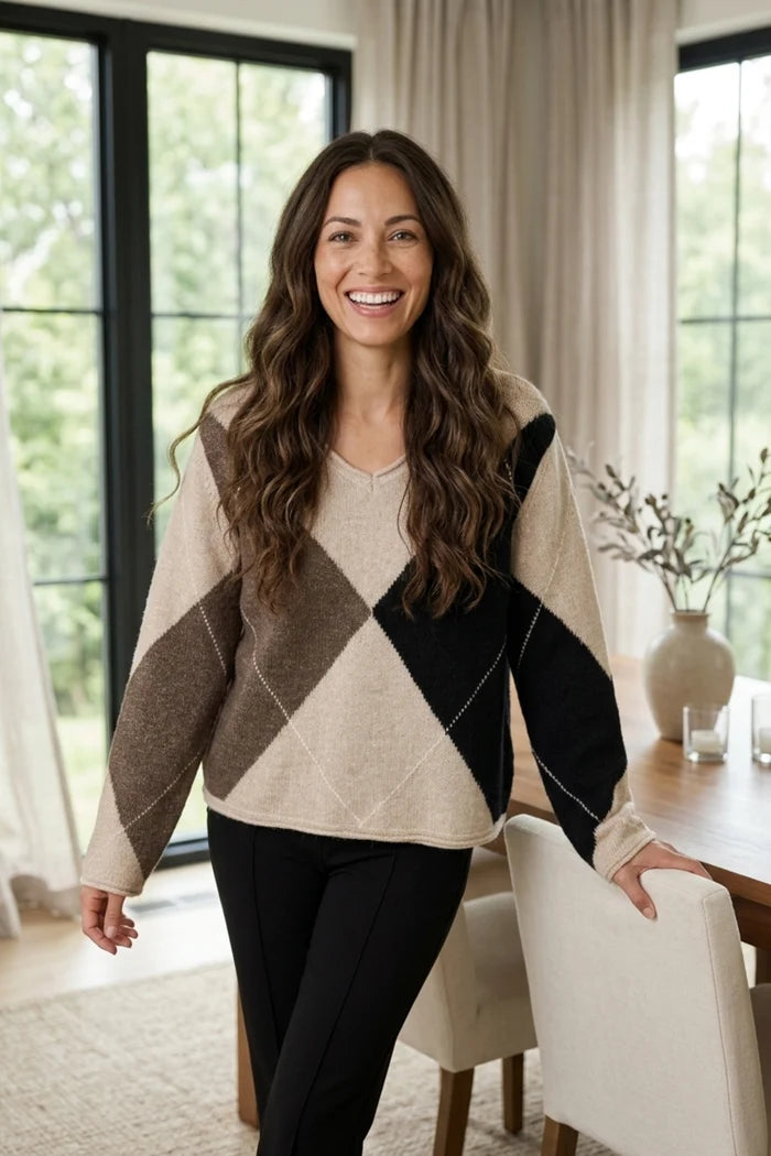 Alpine Argyle Pullover
