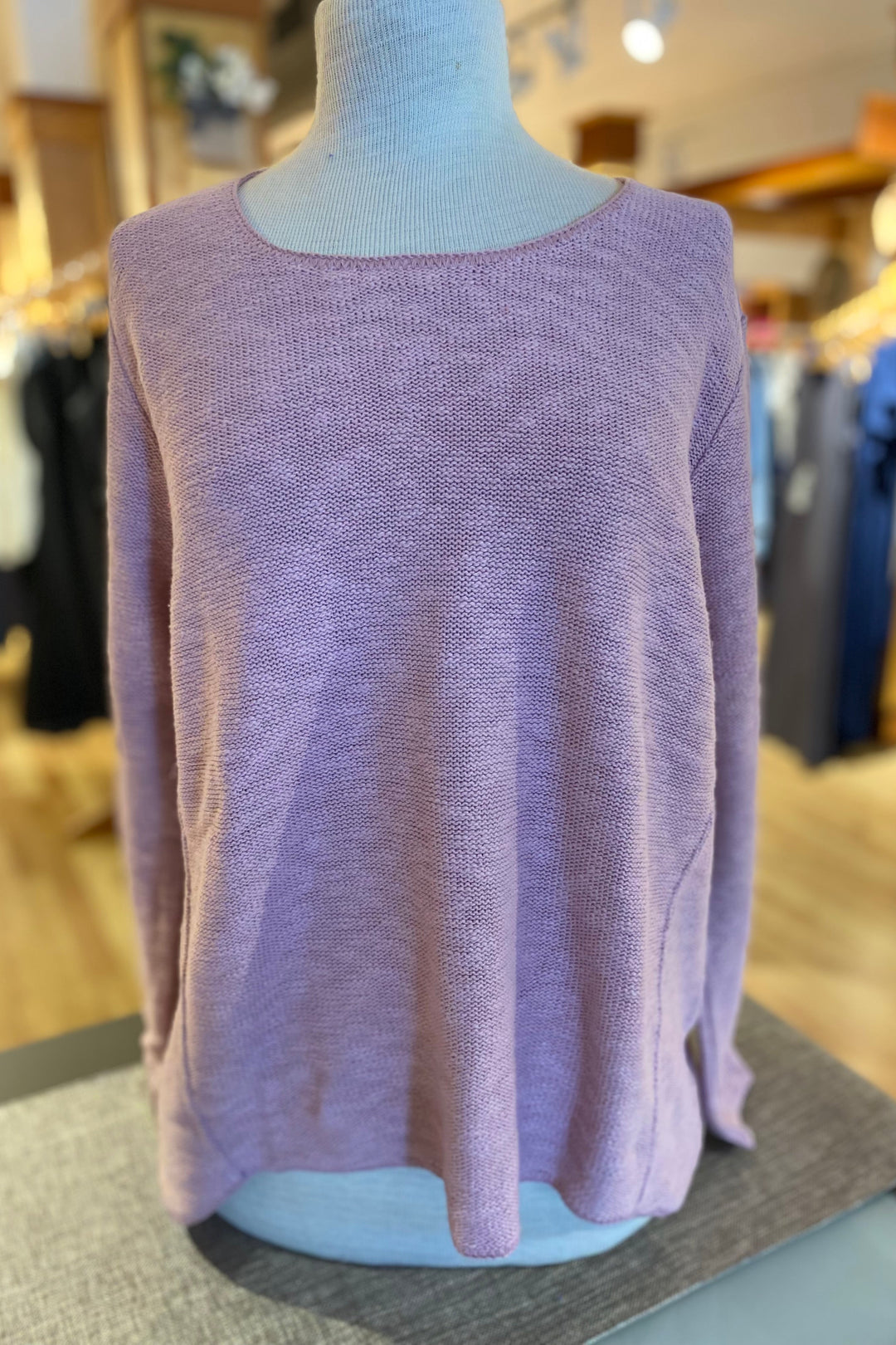 The Ultimate Cotton Sweater - Hi Low Slub Crew