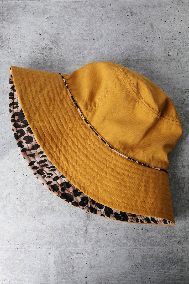 Leopard Pattern Reversible Bucket Hat