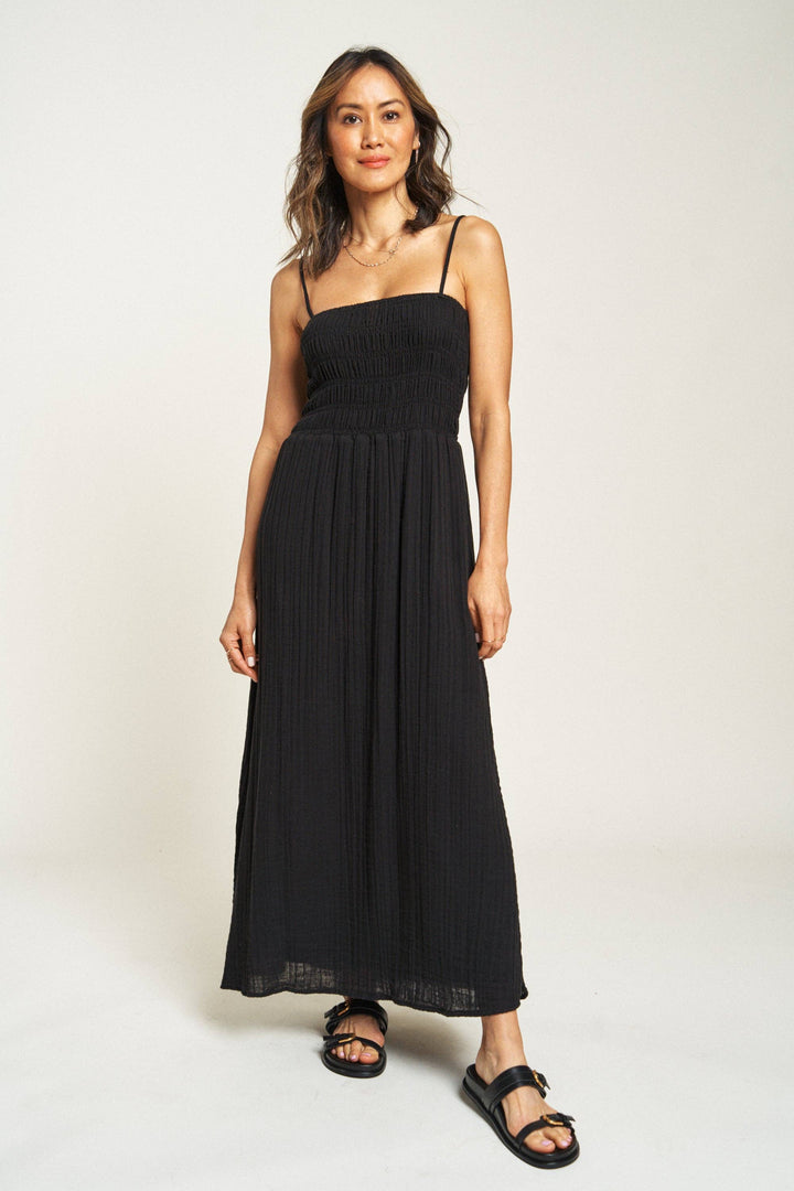 Maybrook Summer Maxi Dress, Black