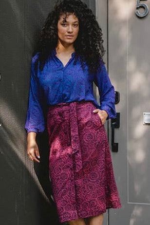 Stella Top Violet Scribble Modal