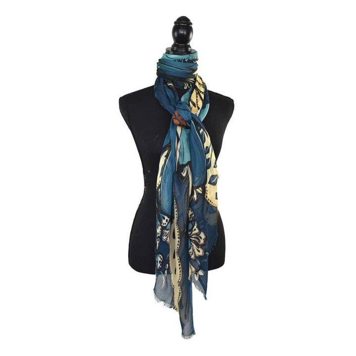 Corcavado Island-Inspired Floral Scarf
