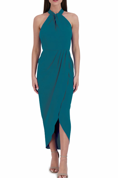 Julia Jordan Knot Neck Maxi Dress