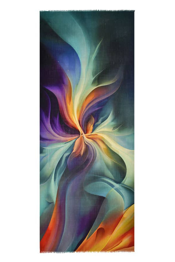 Treviso Colorful Abstract Swirl Scarf
