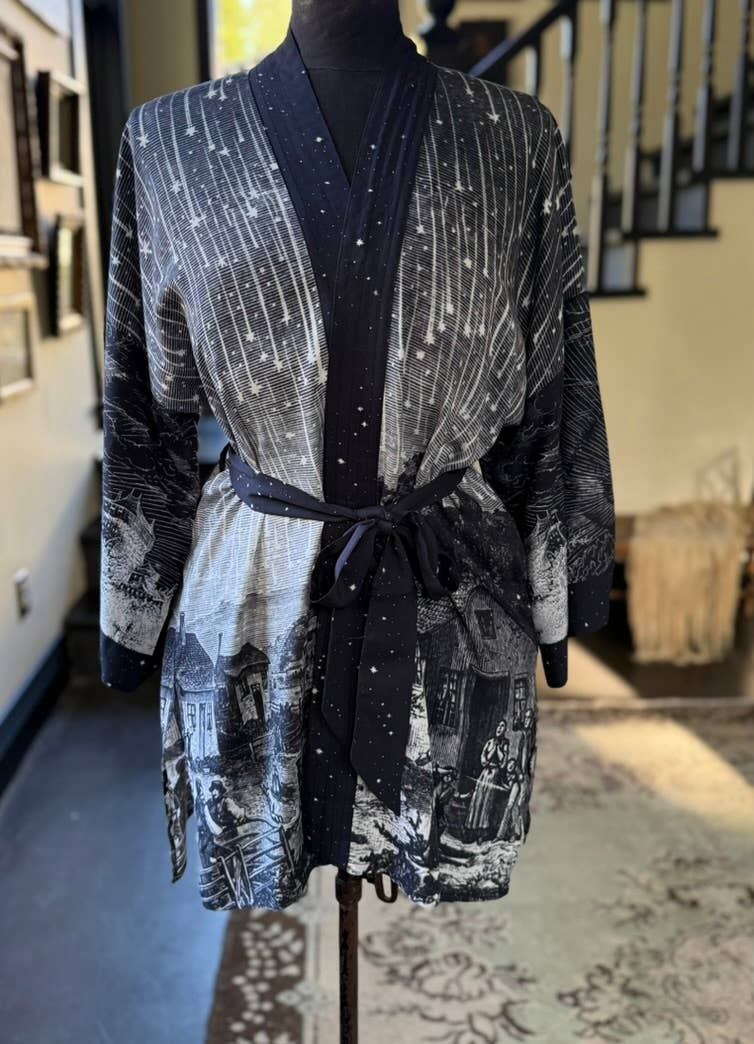 The Stargazer Matineé Duster (mid-length) w/ Celestial Print