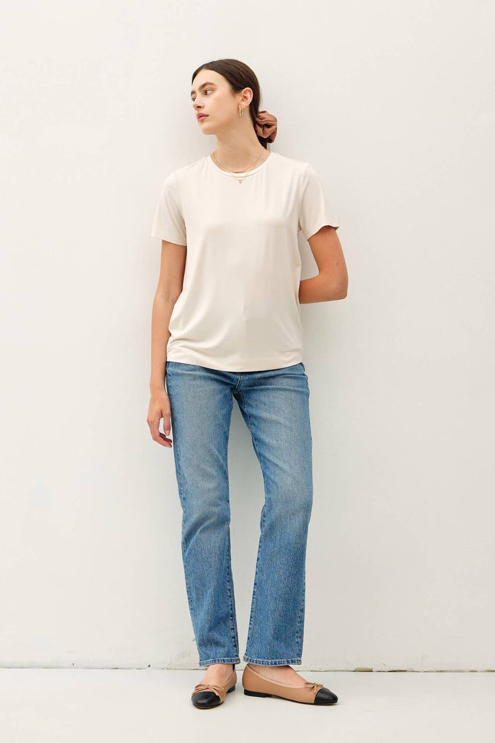Bamboo/Modal Basic Round Neck T-Shirt