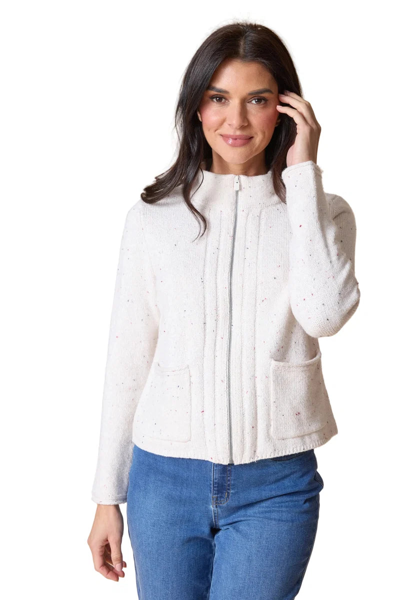Harvest Tweed Birchwood Cardi
