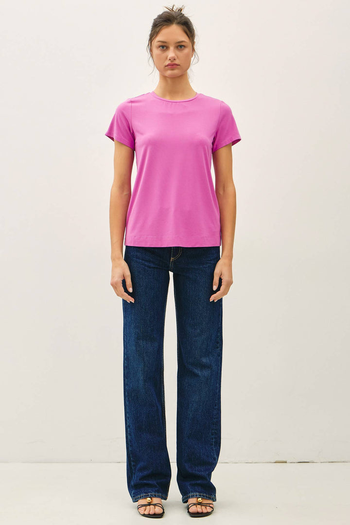 Bamboo/Modal Basic Round Neck T-Shirt