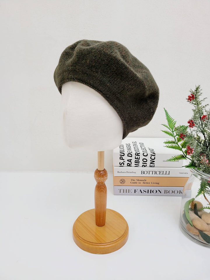 100%  Solid Wool French Beret