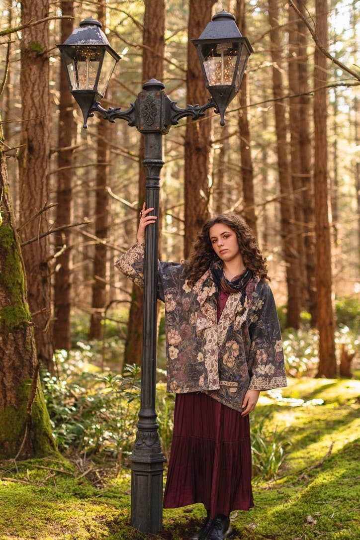 Lionheart Fleece Cottage Cardigan Kimono Jacket
