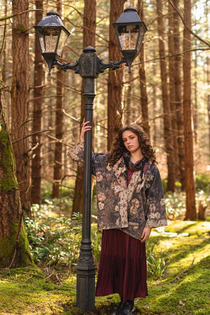 Lionheart Fleece Cottage Cardigan Kimono Jacket
