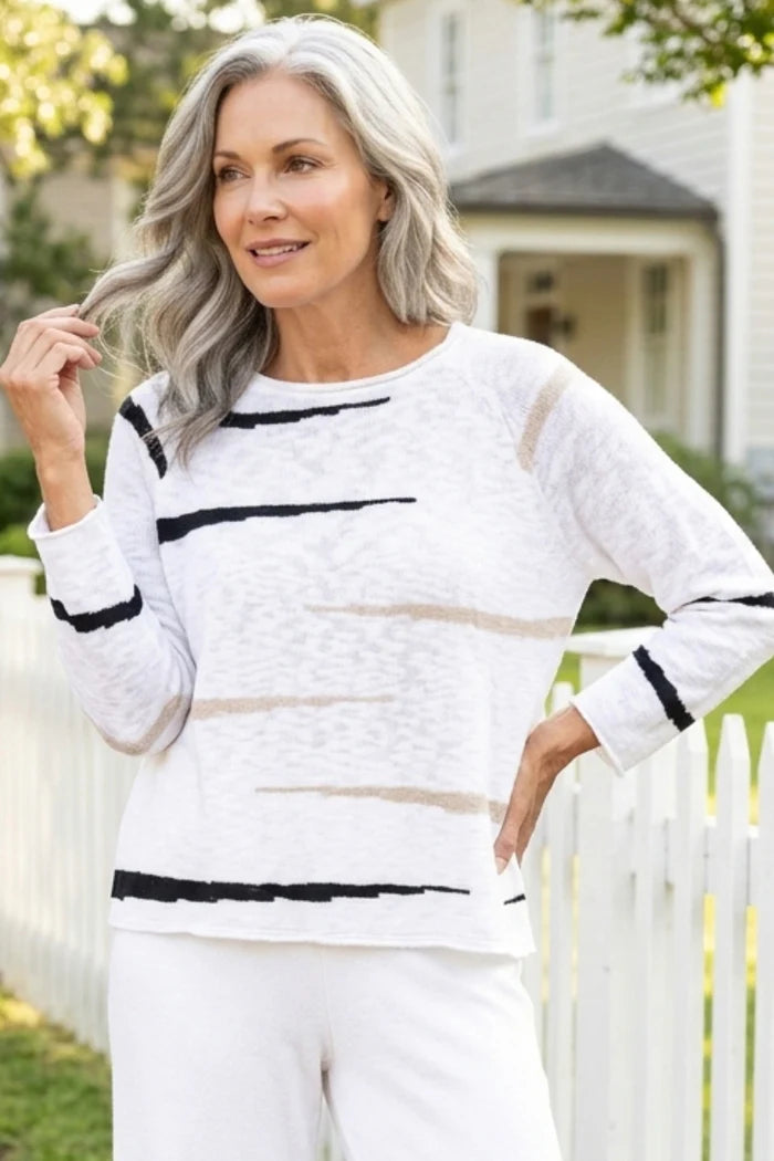 Habitat Boardwalk Raglan Sweater – Lightweight Slub Cotton Pullover (2026 Collection)