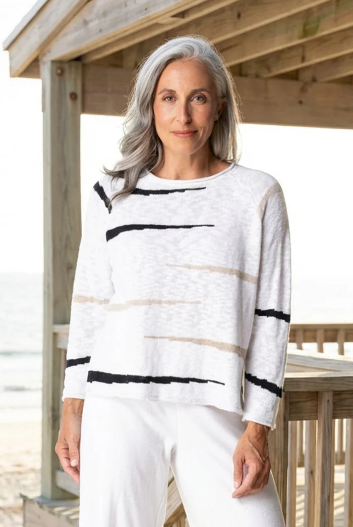 Habitat Boardwalk Raglan Sweater – Lightweight Slub Cotton Pullover (2026 Collection)