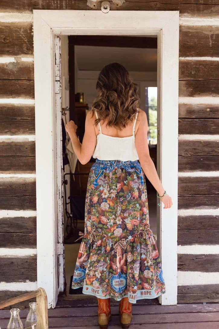Love Language Atelier Skirt w/ Floral Print