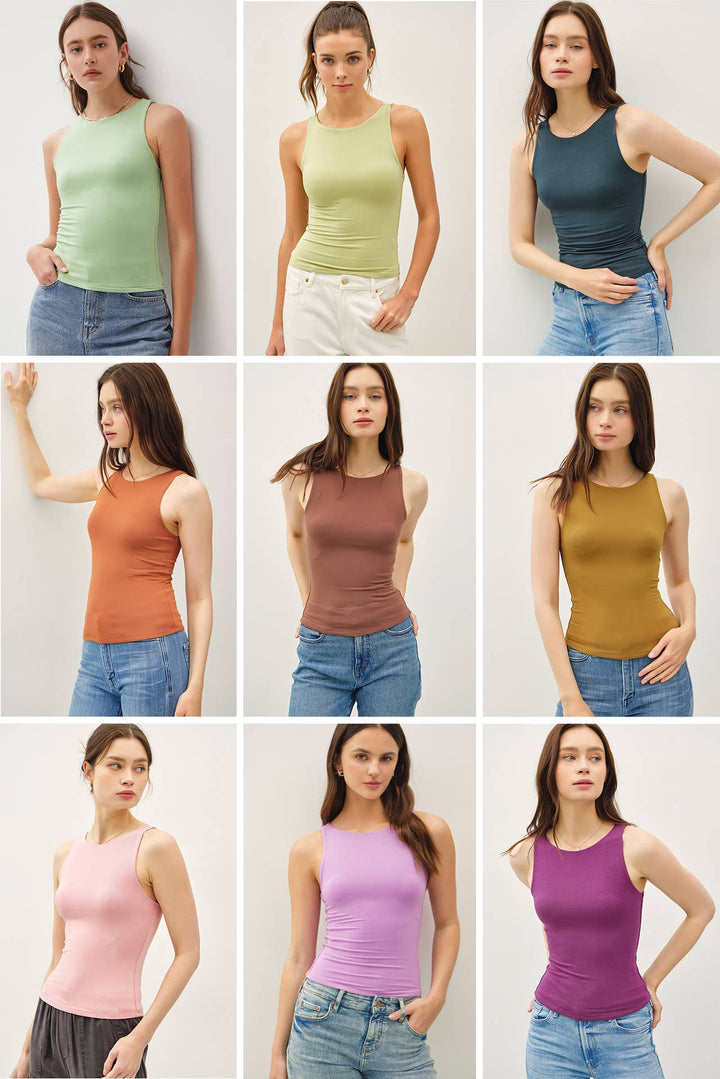 Soft Core Basic Boat Neck Tank