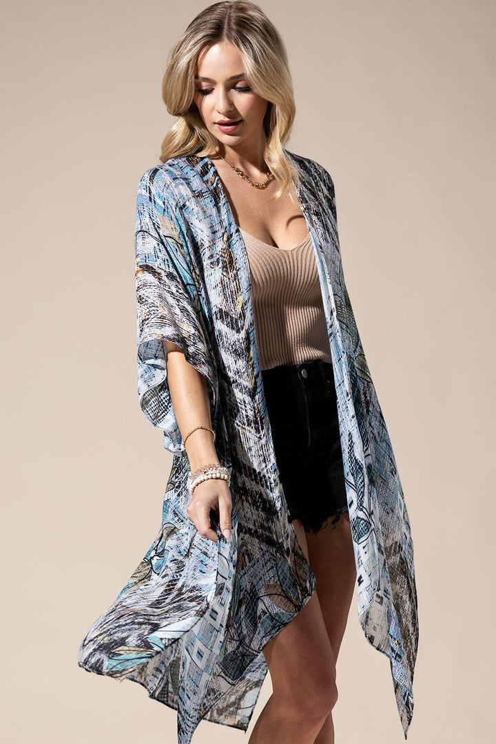 Denim Multi Kimono